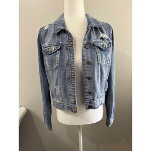 Tinseltown jean jacket distressed size small